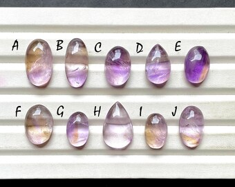 Selected Ametrine Cabochon Loose Gemstone For Jewelry Making, AAA+ Natural Ametrine For Handmade Jewelry And Wire Wrap - 31326-31335