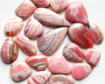 Natural Rhodochrosite Cabochon Wholesale Lot By Weight With Different Shapes And Sizes Used For Jewelry Making