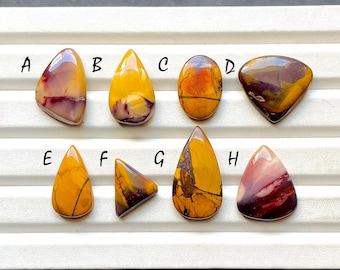 Beautiful Mookaite Jasper Cabochon Loose Gemstone For Jewelry Making, AAA+ Natural Mookaite Jasper Gemstone For Wire Wrap - 33140-33147