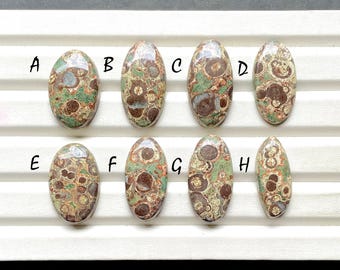 New Crocodile Jasper Cabochon Loose Gemstone For Jewelry Making, AAA+ Natural Crocodile Jasper Gemstone For Wire Wrap - 31064-31071