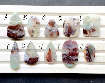 NEW Peruvian Opal Cabochon Loose Gemstone For Jewelry Making, AAA+ Natural Peruvian Opal Gemstone Cabochon For Handmade Jewelry -31867-31876