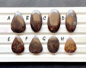 Latest Boulder Opal Cabochon Loose Gemstone For Jewelry Making, AAA+ Natural Boulder Opal Cabochon For Handmade Jewelry - 30917-30924