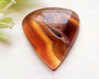 Yellow Fluorite Cabochon Loose Gemstone, AAA+ Natural Yellow Fluorite Gemstone For Handmade Jewelry and Wire Wrap - 24710-24713