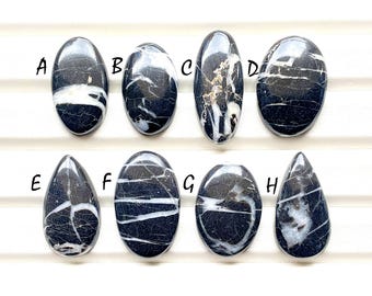 New Thunderstorm Jasper Cabochon Loose Gemstone For Jewelry Making, AAA+ Natural Thunderstorm Jasper Cabochon For Wire Wrap - 25754-25761
