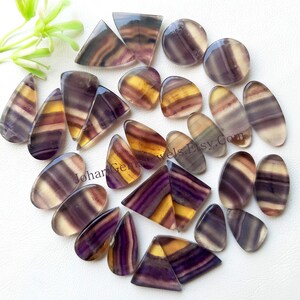 MULTI FLUORITE PAIR Cabochon Wholesale Lot By Weight With Different Shapes And Sizes Used For Jewelry Making