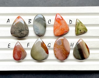 New Mexican Imperial Jasper Cabochon Loose Gemstone For Jewelry Making, AAA+ Natural Imperial Jasper Gemstone For Wire Wrap - 30067-30074