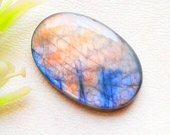 Multi Blue Labradorite Cabochon Loose Gemstone For Jewelry Making, AAA+ Natural Multi Blue Labradorite Gemstone For Wire Wrap - 23242-23245