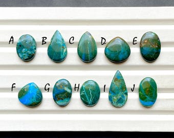 NEW Chilean Opal Cabochon Loose Gemstone For Jewelry Making, AAA+ Natural Chilean Opal Gemstone Cabochon For Handmade Jewelry - 29258-29267