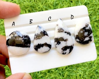 White BUFFALO TURQUOISE Cabochon Loose Gemstone For Jewelry Making, AAA+ Buffalo Turquoise For Handmade Jewelry And Wire Wrap - 36646-36649