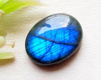 Natural Blue Labradorite Cabochon Loose Gemstone For Jewelry Making, AAA+ Natural Blue Labradorite Cabochon For Wire Wrap - 23060-23063