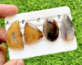 Montana Agate Cabochon Loose Gemstone For Jewelry Making, Natural Montana Agate Gemstone For Handmade Jewelry and Wirewrap - 36937-36840