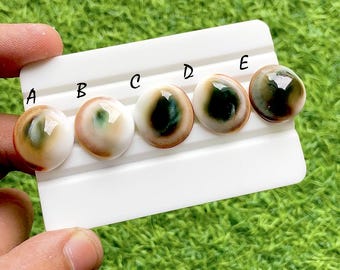 Natural Australian Shell Cabochon Loose Gemstone For Jewelry Making, Ocean Inspired Pearl Gemstone, Round Jewelry Stone Single - 37796-37800