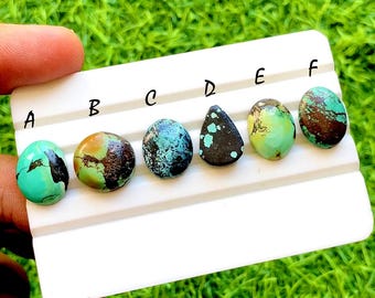 Rare Black Jack Turquoise Cabochon For Jewelry, Natural Black Jack Turquoise Cabochons Loose Gemstone Used for jewelry Making - 36552-36557