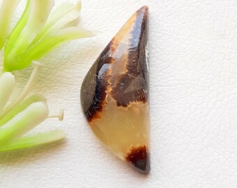 Yellow Septarian Cabochon Loose Gemstone, AAA+ Yellow Septarian Gemstone For Jewelry Making, Pendant, Birthstone Gemstone - 22934-22937