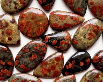 Selected PEANUT OBSIDIAN Cabochon Wholesale Lot By Weight With Different Shapes And Sizes Used For Jewelry Making And Wire Wrapping