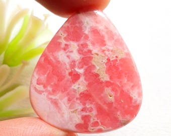 Top Quality RHODOCHROSITE Cabochon Loose Gemstone | Size : 32X29X5 | AAA+ Natural RHODOCHROSITE Gemstone For Handmade Jewelry -14781