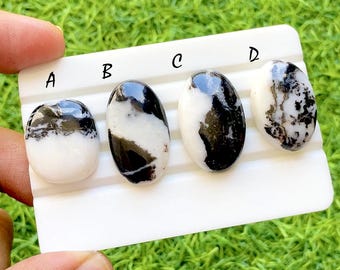 White BUFFALO TURQUOISE Cabochon Loose Gemstone For Jewelry Making, AAA+ Buffalo Turquoise For Handmade Jewelry And Wire Wrap - 36643-36645