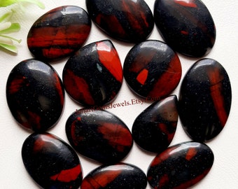 AFRICAN BLOODSTONE Cabochon Wholesale Lot By Weight With Different Shapes And Sizes Used For Jewelry Making And Wire Wrapping
