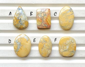 Selected Maligano Jasper Cabochon Loose Gemstone For Jewelry Making, AAA+ Natural Maligano Cabochon Gemstone For Wire Wrap - 28956-28961