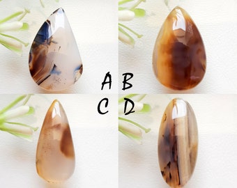 Montana Agate Cabochon Loose Gemstone, Natural Montana Agate Gemstone For Handmade Jewelry and Wirewrap - 11394-11397