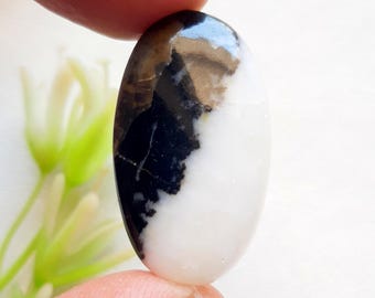 White BUFFALO TURQUOISE Cabochon Loose Gemstone For Jewelry Making, AAA+ Buffalo Turquoise For Handmade Jewelry And Wire Wrap - 22750-22753