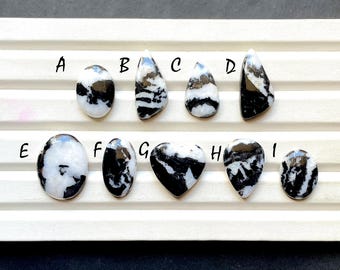 White BUFFALO TURQUOISE Cabochon Loose Gemstone For Jewelry Making, AAA+ Buffalo Turquoise For Handmade Jewelry And Wire Wrap - 31442-31450
