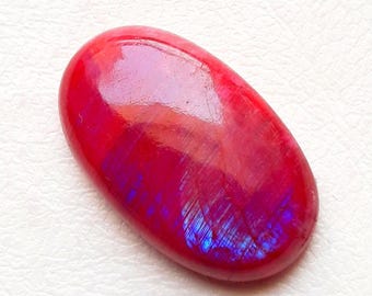 RARE Pink Rainbow Moonstone Cabochon Loose Gemstone , AAA+ Pink Rainbow Moonstone For Handmade Jewelry And Wire Wrap - 24506 - 24509