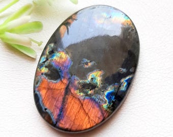 Seleted Big SPECTROLITE LABRADORITE Cabochon Loose Gemstone, AAA+ High Quality Spectrolite Labradorite For Handmade Jewelry  - 7094
