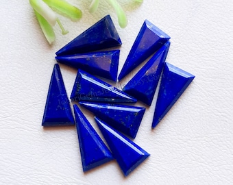 LAPIS LAZULI Step Cut Gemstone Lot | Size : 10X20 MM | Top Quality Lapis Lazuli Step Cut Gemstone 10 Pieces Lot For Jewelry Making