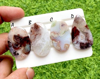 NEW Peruvian Opal Cabochon Loose Gemstone For Jewelry Making, AAA+ Natural Peruvian Opal Gemstone Cabochon For Handmade Jewelry -36978-36981