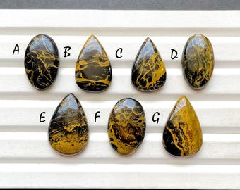 NEW Pilbara Jasper Cabochon Loose Gemstone For Jewelry Making, AAA+ Natural Pilbara Jasper Gemstone Cabochon For Wire Wrap - 29329-29345