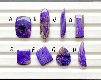 Charoite Cabochon Loose Gemstone For Jewelry Making, AAA+ Natural Charoite Gemstone For Handmade Jewelry - 31044-31051