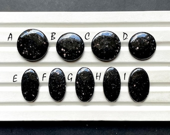 NEW Nuummite Cabochon Loose Gemstone For Jewelry Making, AAA+ Natural Nuummite Cabochon For Wire Wrap And Handmade Jewelry - 29037-29045