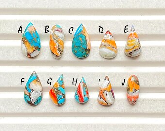 NEW Oyster Copper Turquoise Cabochon Loose Gemstone For Jewelry Making, AAA+ Oyster Copper Turquoise Gemstone For Wire Wrap - 25929-25938