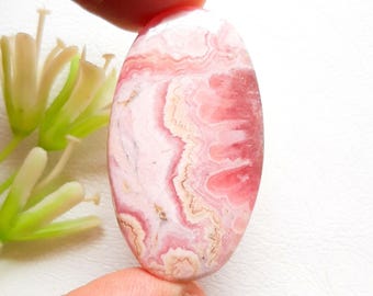 RHODOCHROSITE Cabochon Loose Gemstone | Size : 42X24X5 | AAA+ Natural RHODOCHROSITE Gemstone For Handmade Jewelry and Wirewrap - 14780