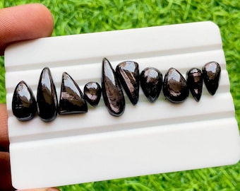 Hypersthene Cabochon Loose Gemstone 10 Pieces Lot For Jewelry Making | Size : 23-9 MM | AAA+ Natural Hypersthene For Handmade Jewelry -30319