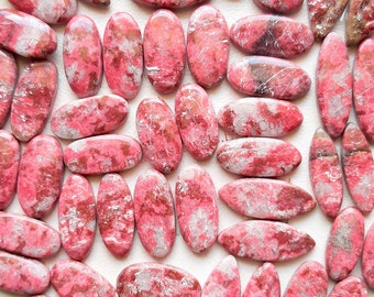 THULITE Pair Cabochon Wholesale Lot | AAA+ Natural Matched Pair Lot By Quantity With Different Shapes And Sizes Used For Jewelry Making