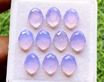 Lavender Quartz Fancy Cut Marquise Shape With Flat Back Gemstone 10 Pcs Lot | Size : 10X14 MM | AAA+ Lavender Quartz Used For Jewelry Making