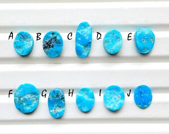 Natural Arizona Turquoise Polished Rough Slices Loose Gemstone For Jewelry Making, Natural Turquoise Slice For Handmade Jewelry -25895-25904