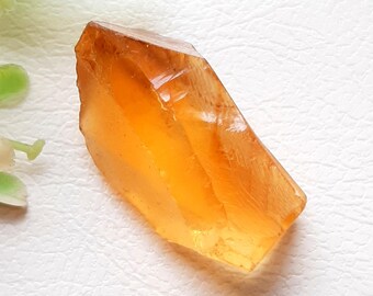 Natural Citrine Rough Raw Loose Gemstone | Size : 27X15X9 | 26.80 Carat AAA+ Rare Raw Citrine Crystal For Jewelry Making - 6657