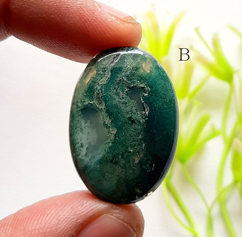 SALE 60% OFF Green  Moss Agate Cabochon Loose Gemstone Natural Green Moss Agate Cabochon For Jewelry Making,