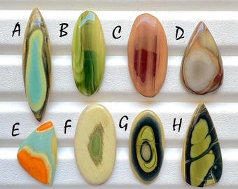 New Mexican Imperial Jasper Cabochon Loose Gemstone For Jewelry Making, AAA+ Natural Imperial Jasper Gemstone For Wire Wrap - 23849-23856