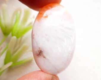 Pink Scolecite Cabochon Loose Gemstone For Jewelry Making, AAA+ Natural Pink Scolecite For Handmade Jewelry And Wirewrap -  25359-25362