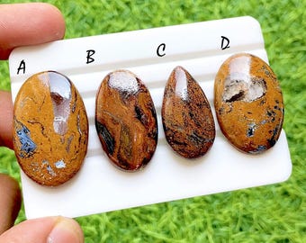 NEW Brown Pietersite Cabochon Loose Gemstone For Jewelry Making, Natural Pietersite Gemstone For Handmade Jewelry & Wire Wrap - 37174-37177