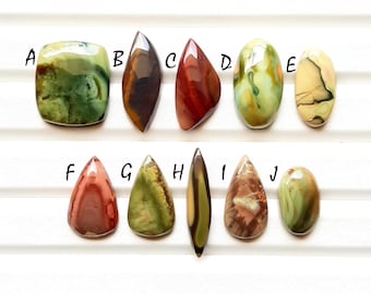 New Mexican Imperial Jasper Cabochon Loose Gemstone For Jewelry Making, AAA+ Natural Imperial Jasper Gemstone For Wire Wrap - 24974-24983
