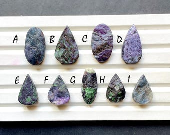 Kammererite Druzy Cabochon Loose Gemstone For Jewelry Making, AAA+ Natural Kammererite Druzy Gemstone For Handmade Jewelry - 30998-31006