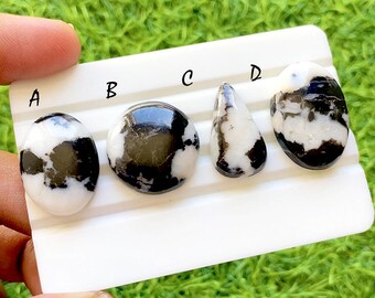 White BUFFALO TURQUOISE Cabochon Loose Gemstone For Jewelry Making, AAA+ Buffalo Turquoise For Handmade Jewelry And Wire Wrap - 36638-36641