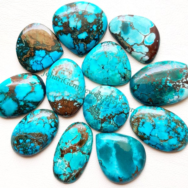 MAGNESIET TURQUOISE Cabochon Groothandel Veel per gewicht met verschillende vormen en maten gebruikt voor het maken van sieraden