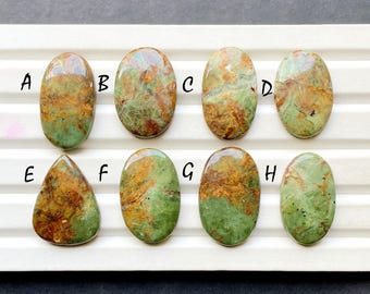 NEW Chrome Chalcedony  Cabochon Loose Gemstone For Jewelry Making, AAA+ Natural Chrome Chalcedony For Handmade Jewelry - 30383-30390