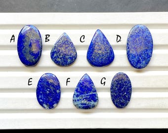 Lapis Lazuli Cabochon Loose Gemstone For Jewelry Making, Natural Beautiful Lapis Lazuli Gemstone For Handmade Jewelry - 29833-29839